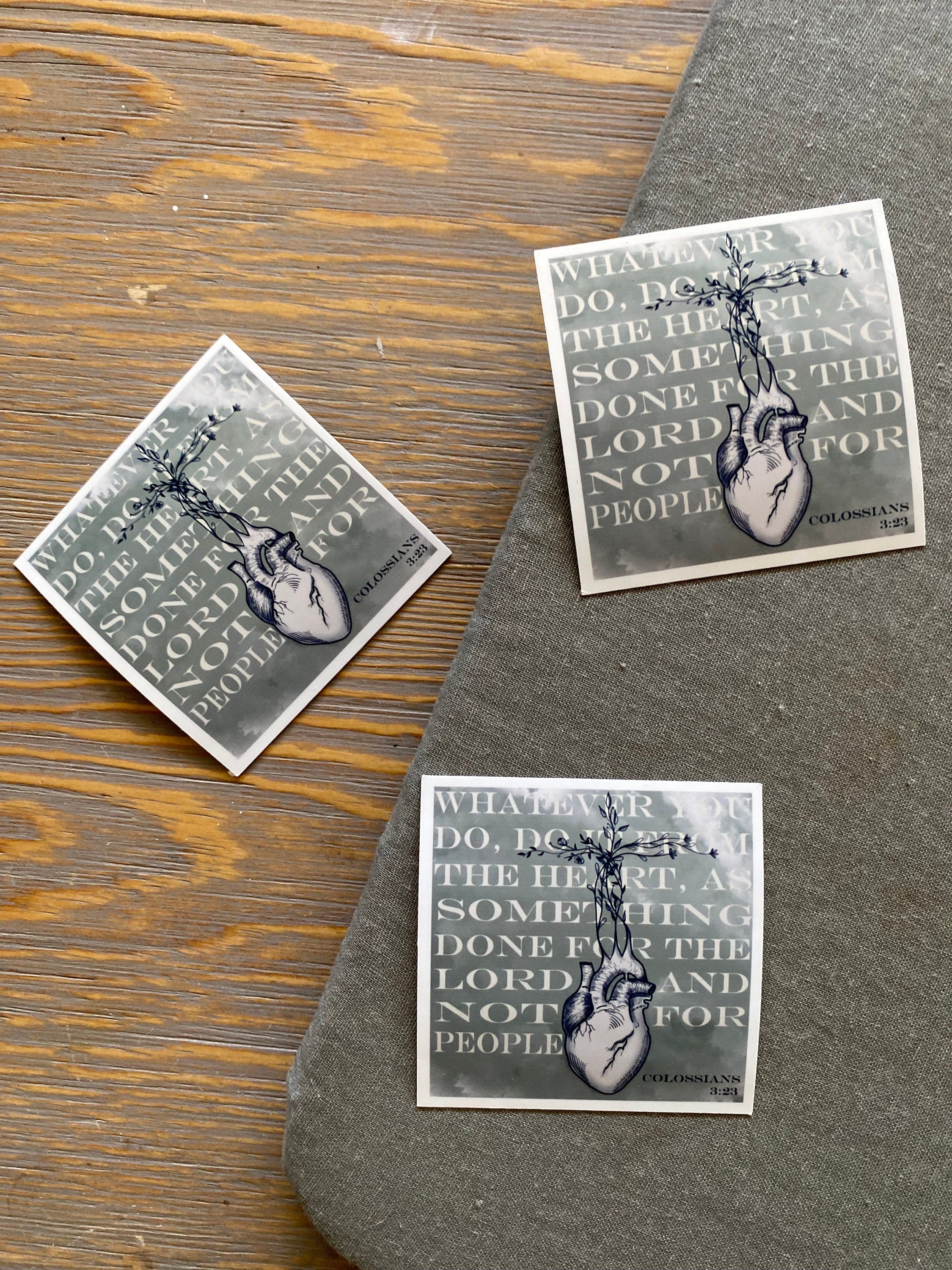 Colossians 3:23 Sticker