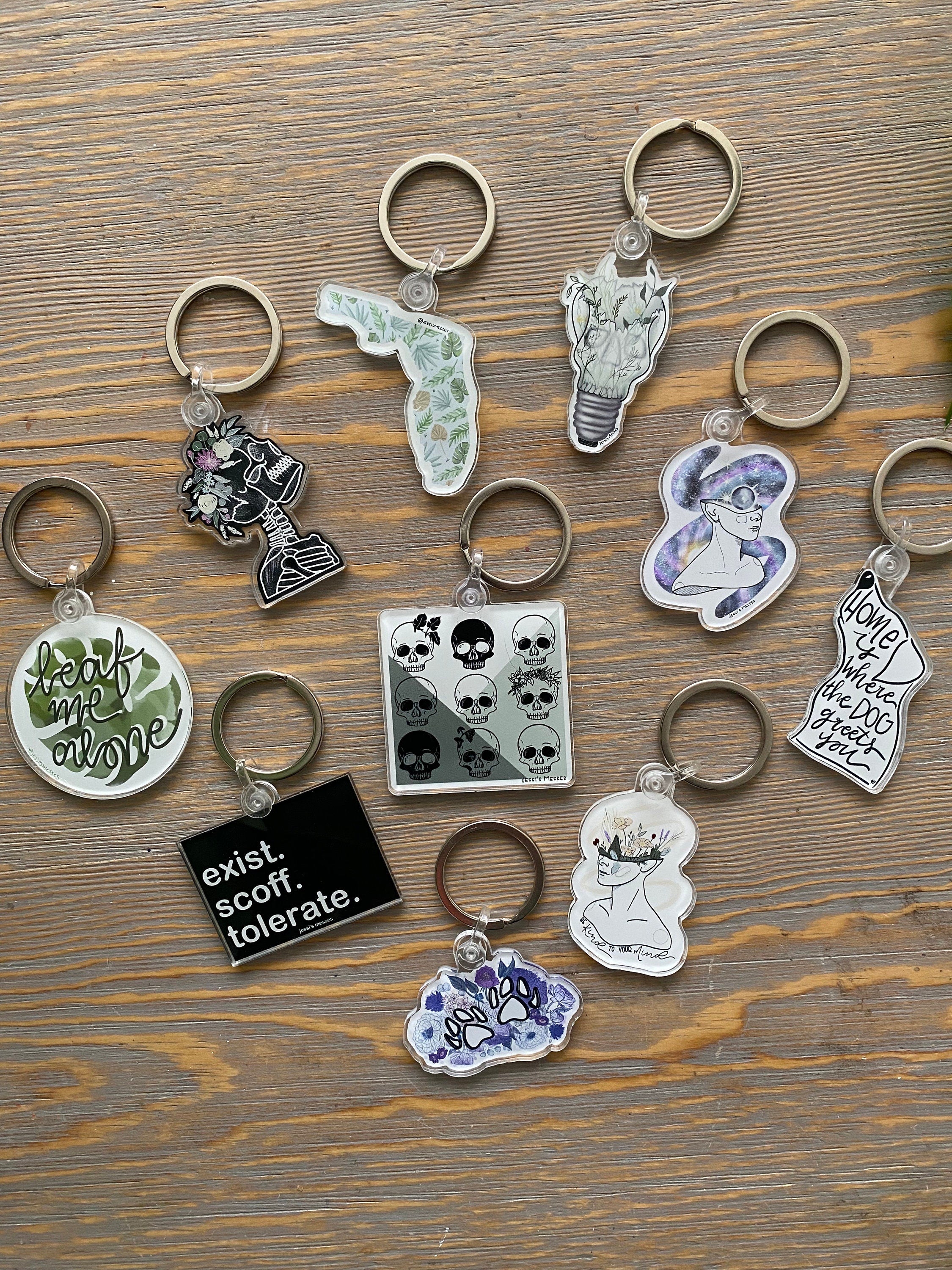 Skulls Keychain