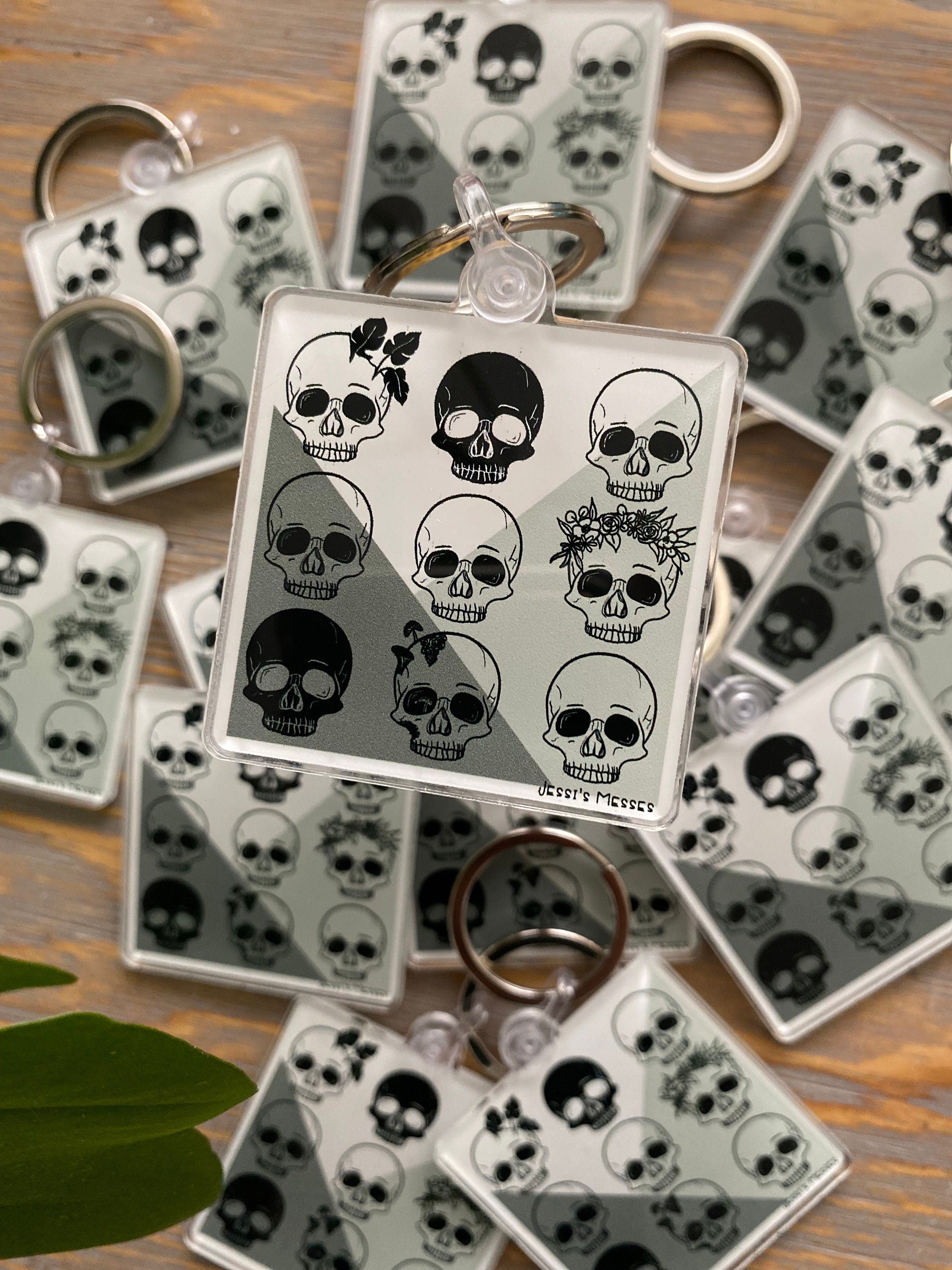 Skulls Keychain