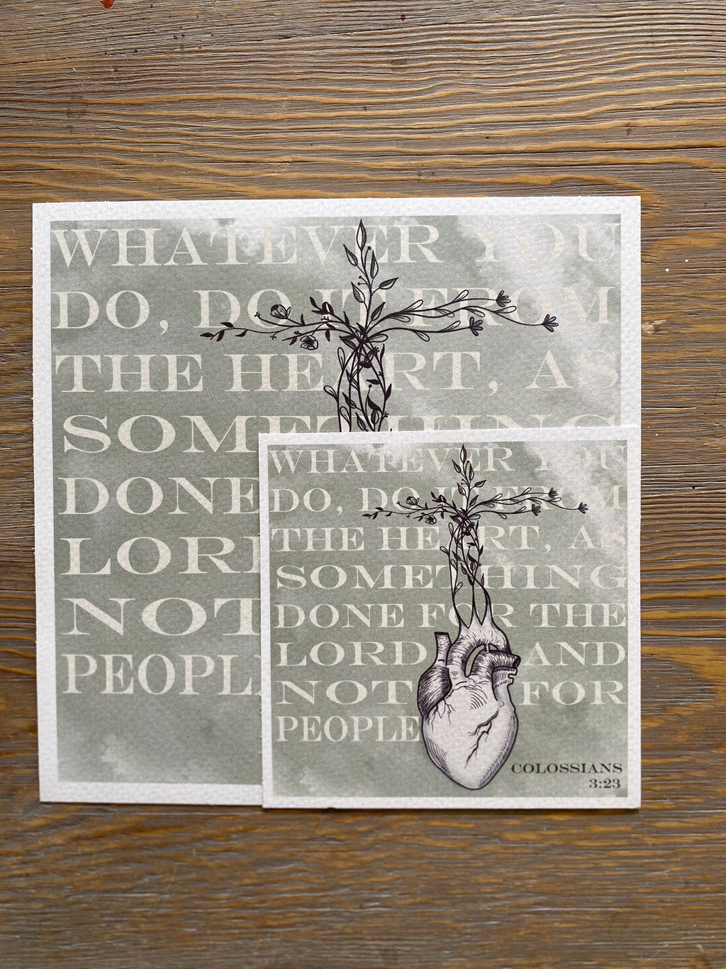 Colossians 3:23 Art Print
