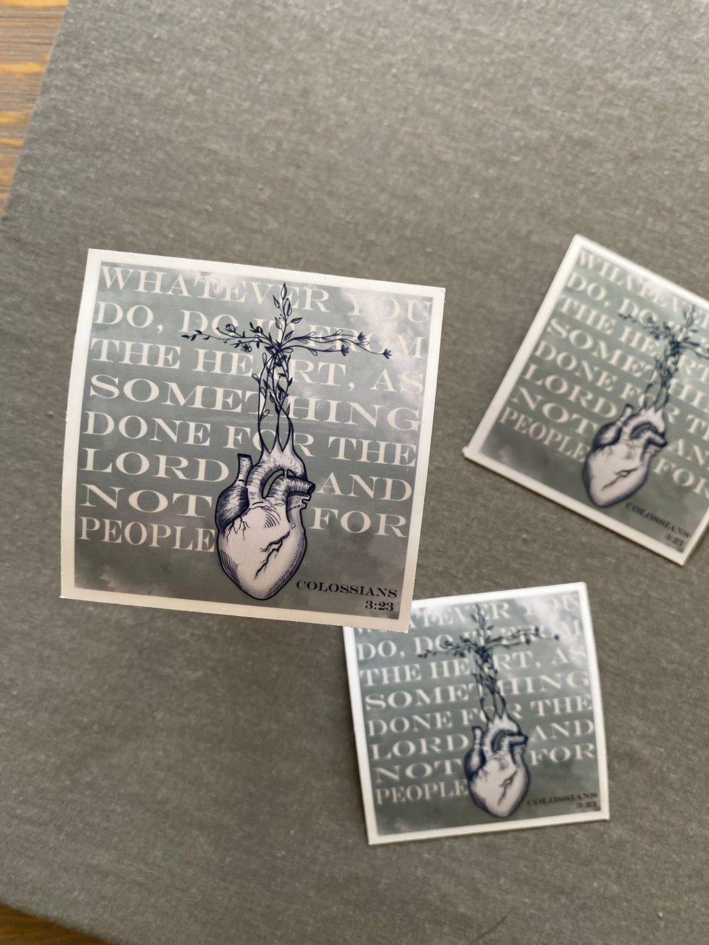 Colossians 3:23 Sticker