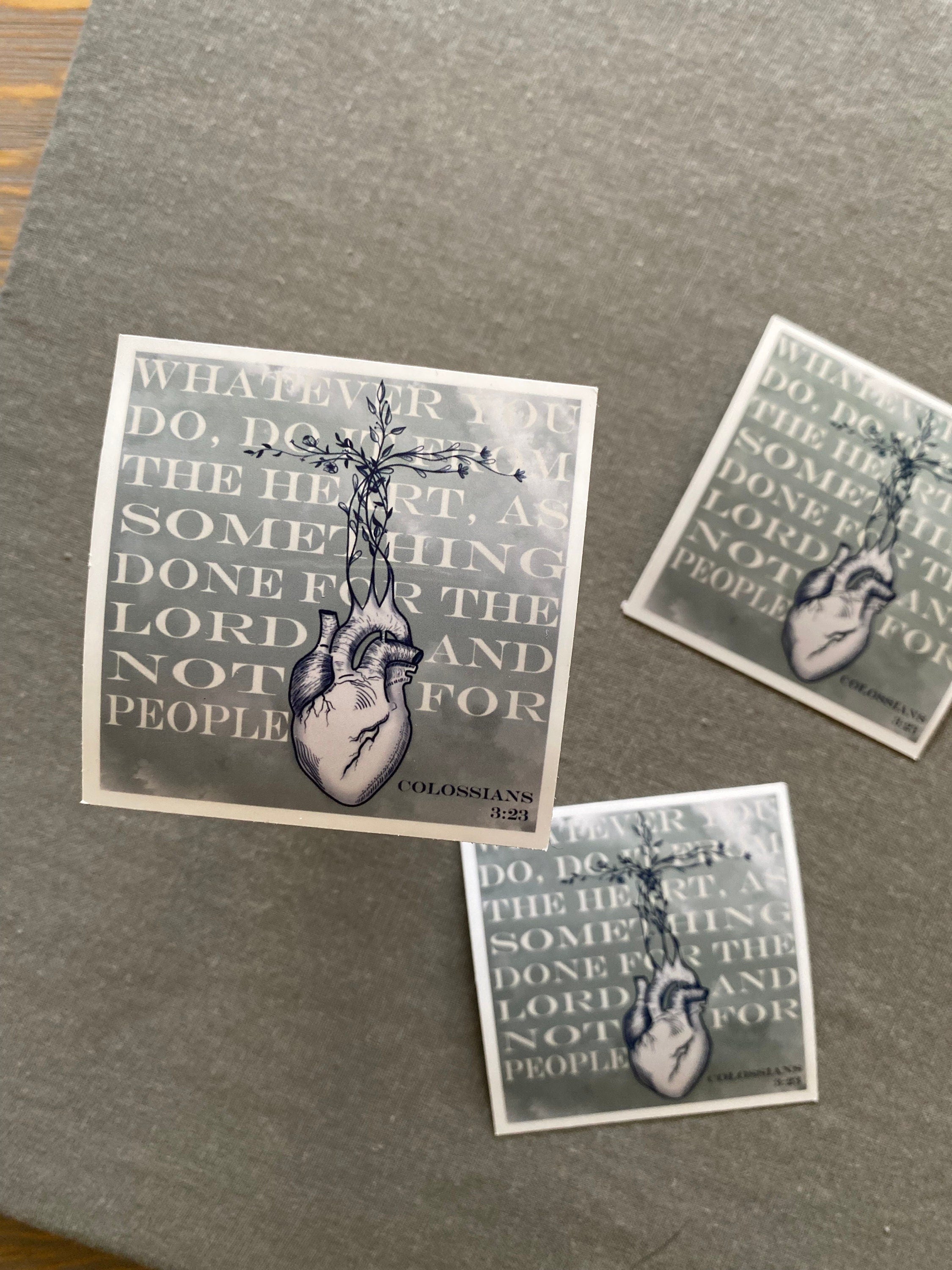 Colossians 3:23 Sticker