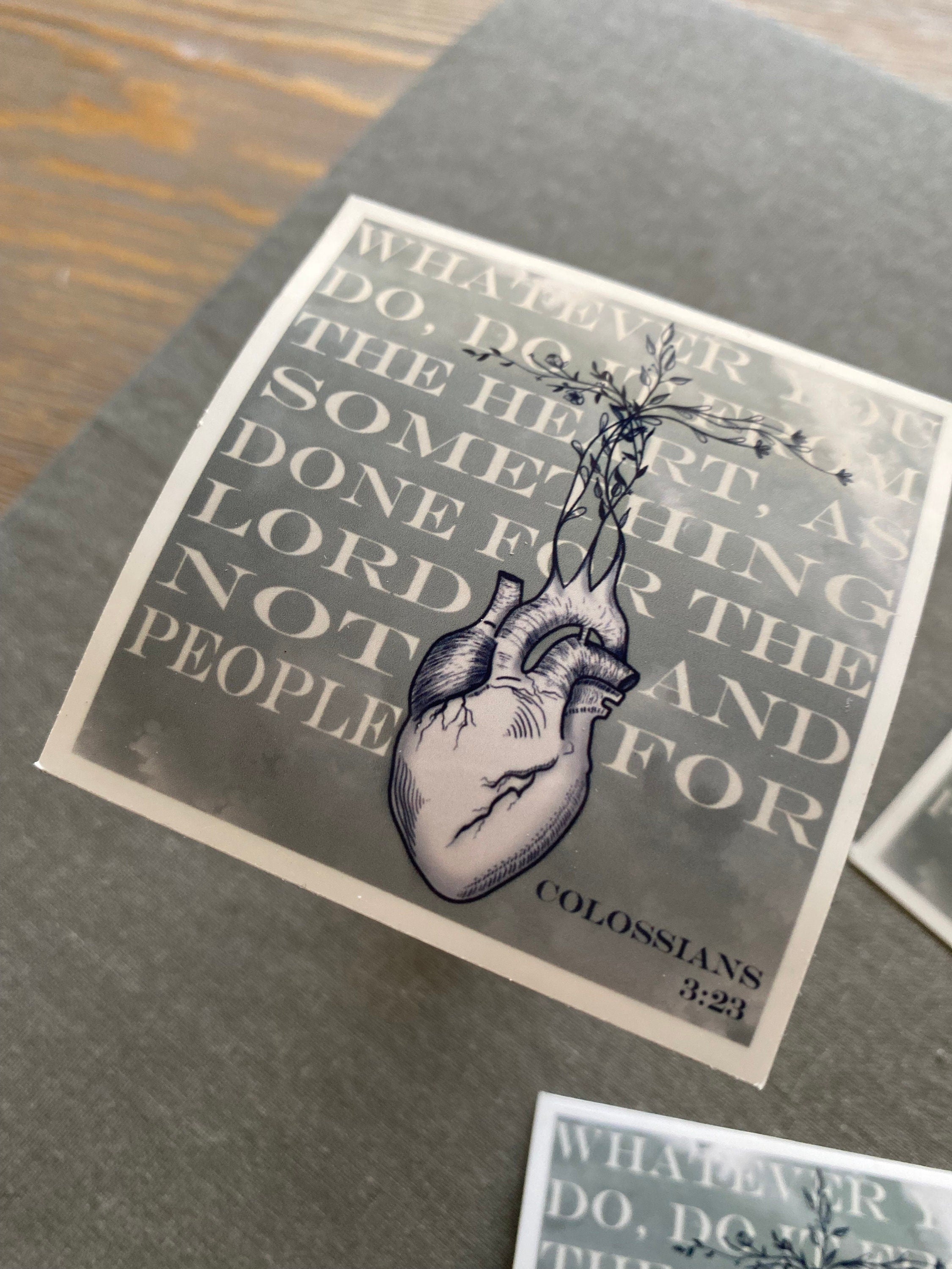 Colossians 3:23 Sticker
