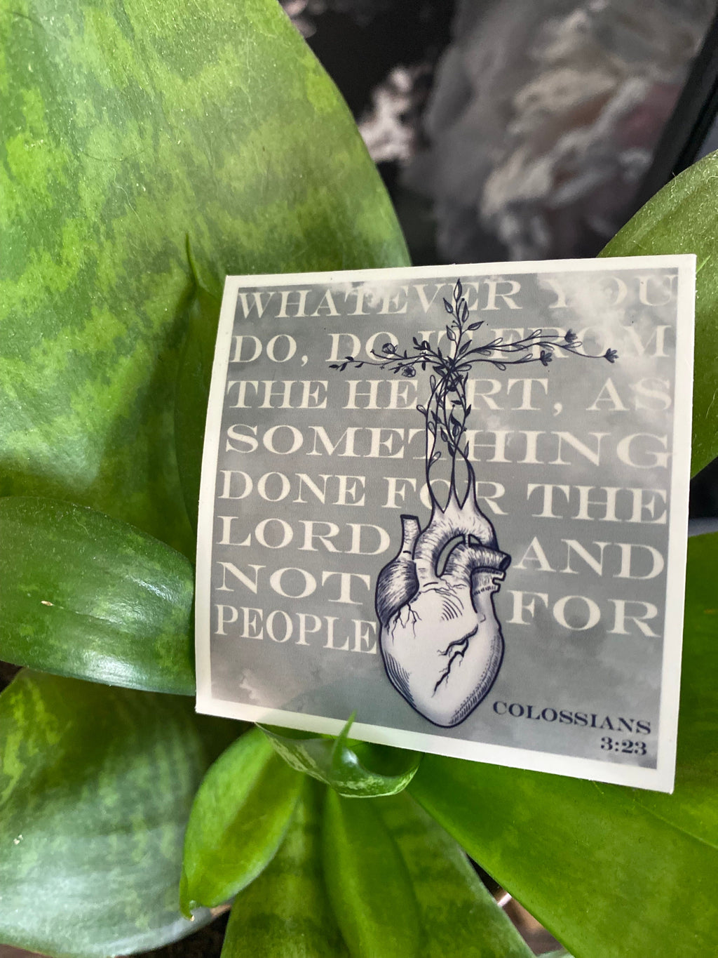 Colossians 3:23 Sticker