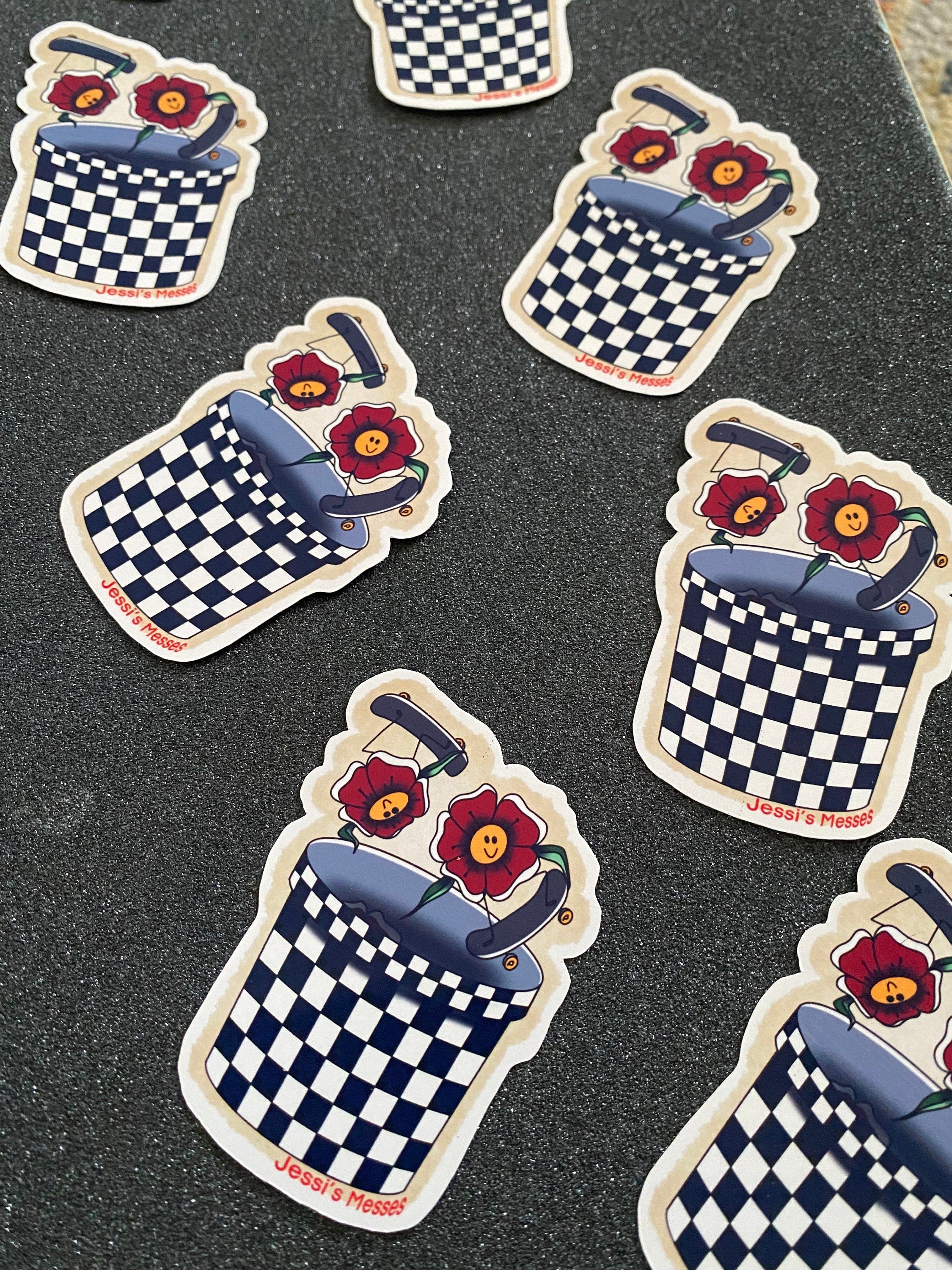 Skateboarding Flowers Sticker