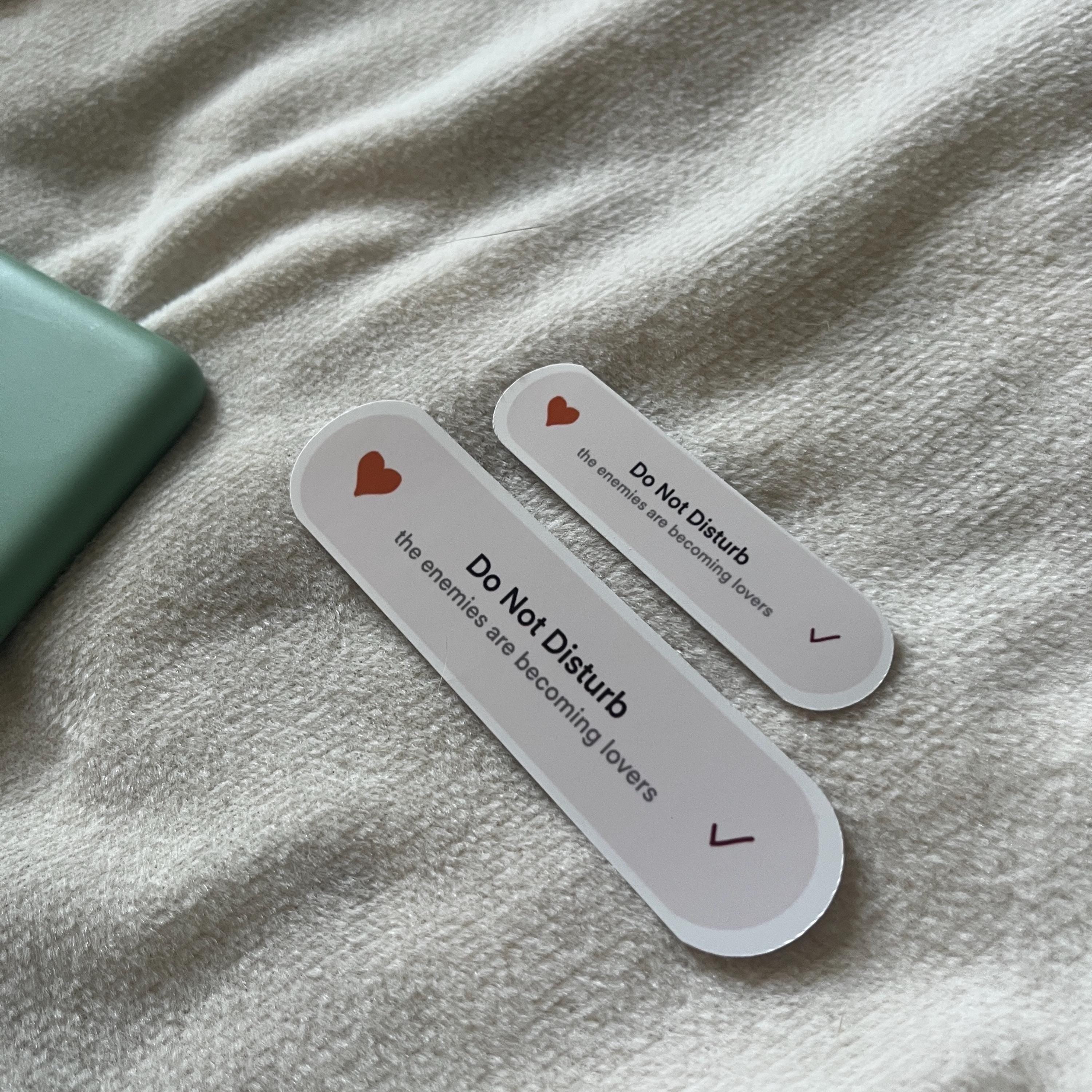 Enemies to lovers sticker (do not disturb)