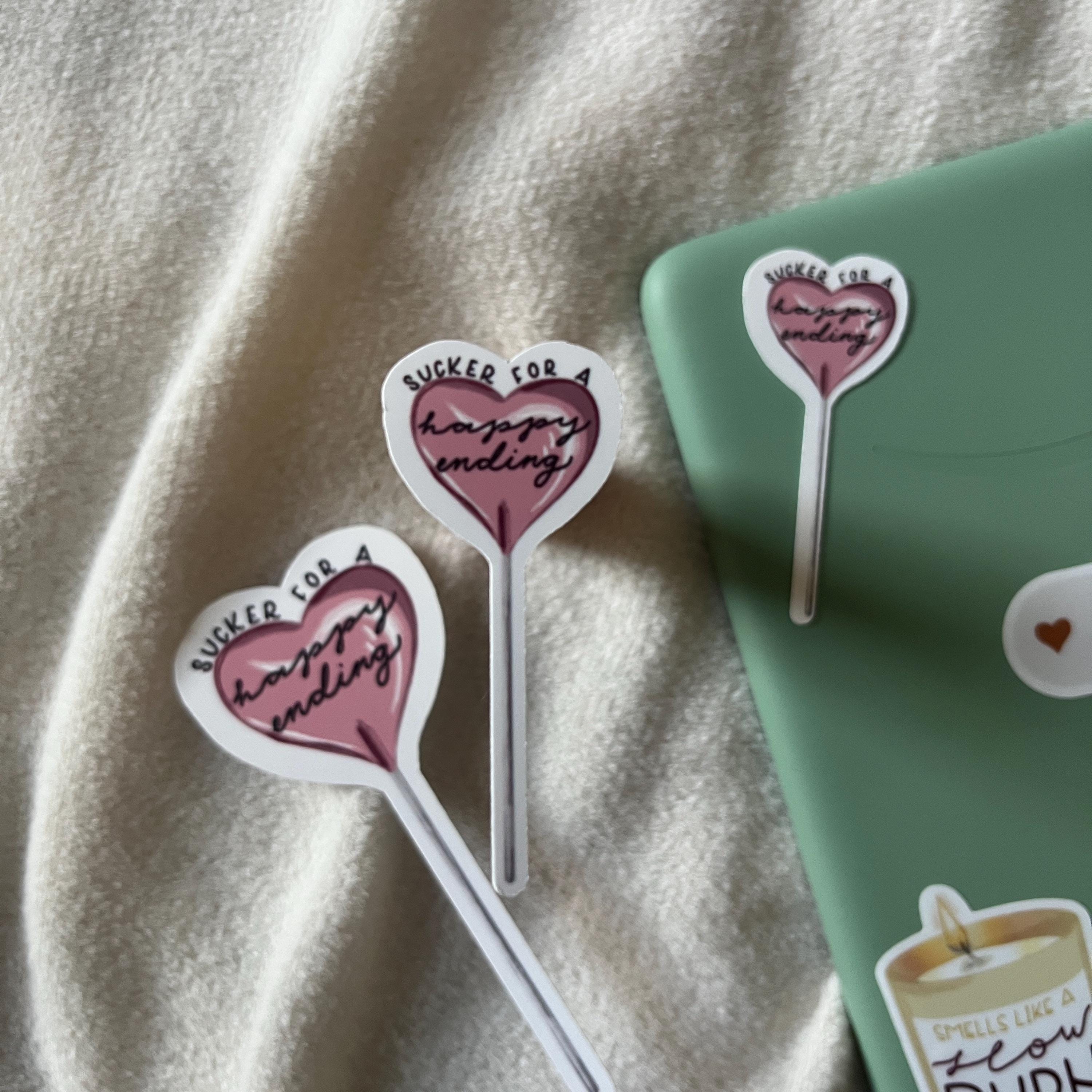 sucker for a happy ending sticker