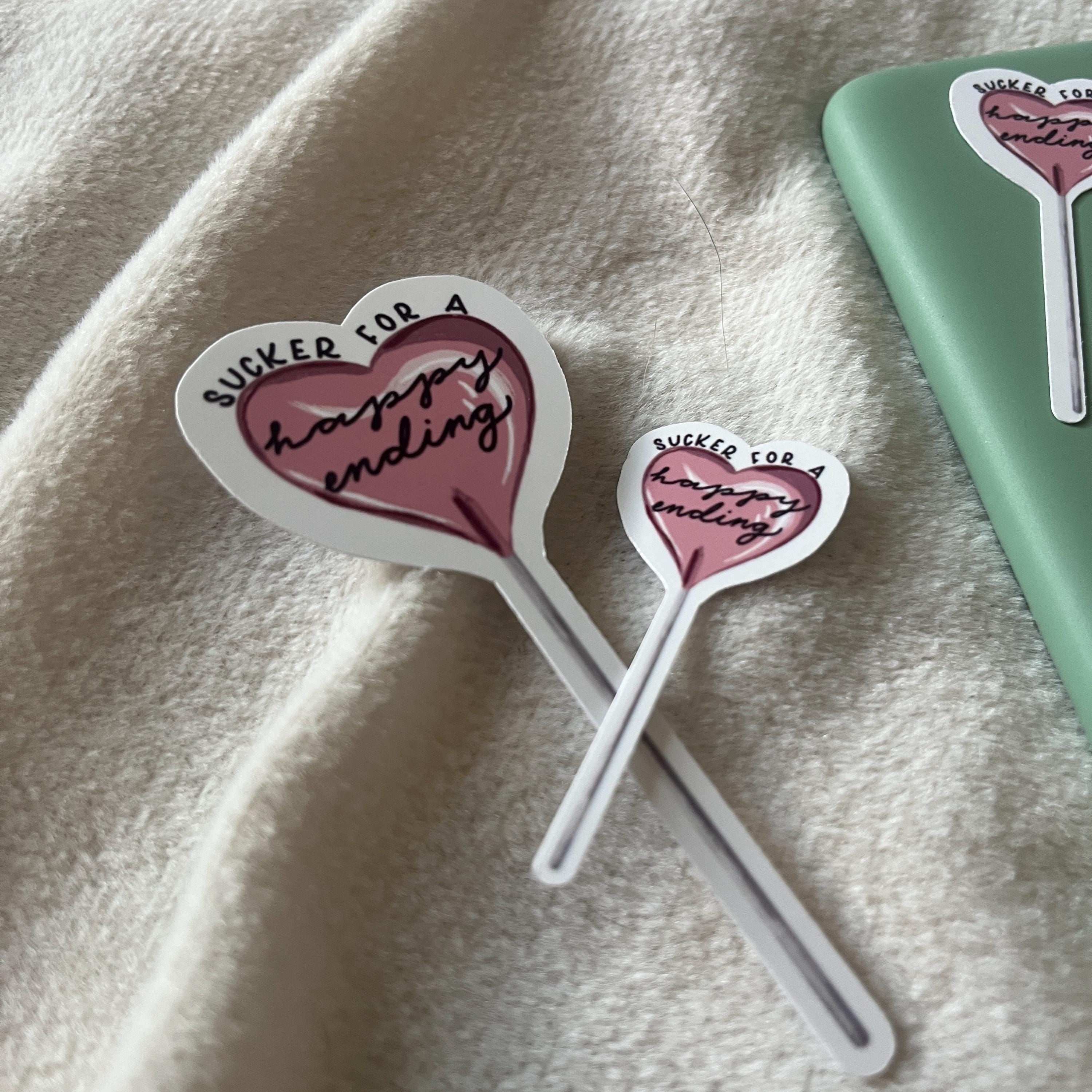 sucker for a happy ending sticker