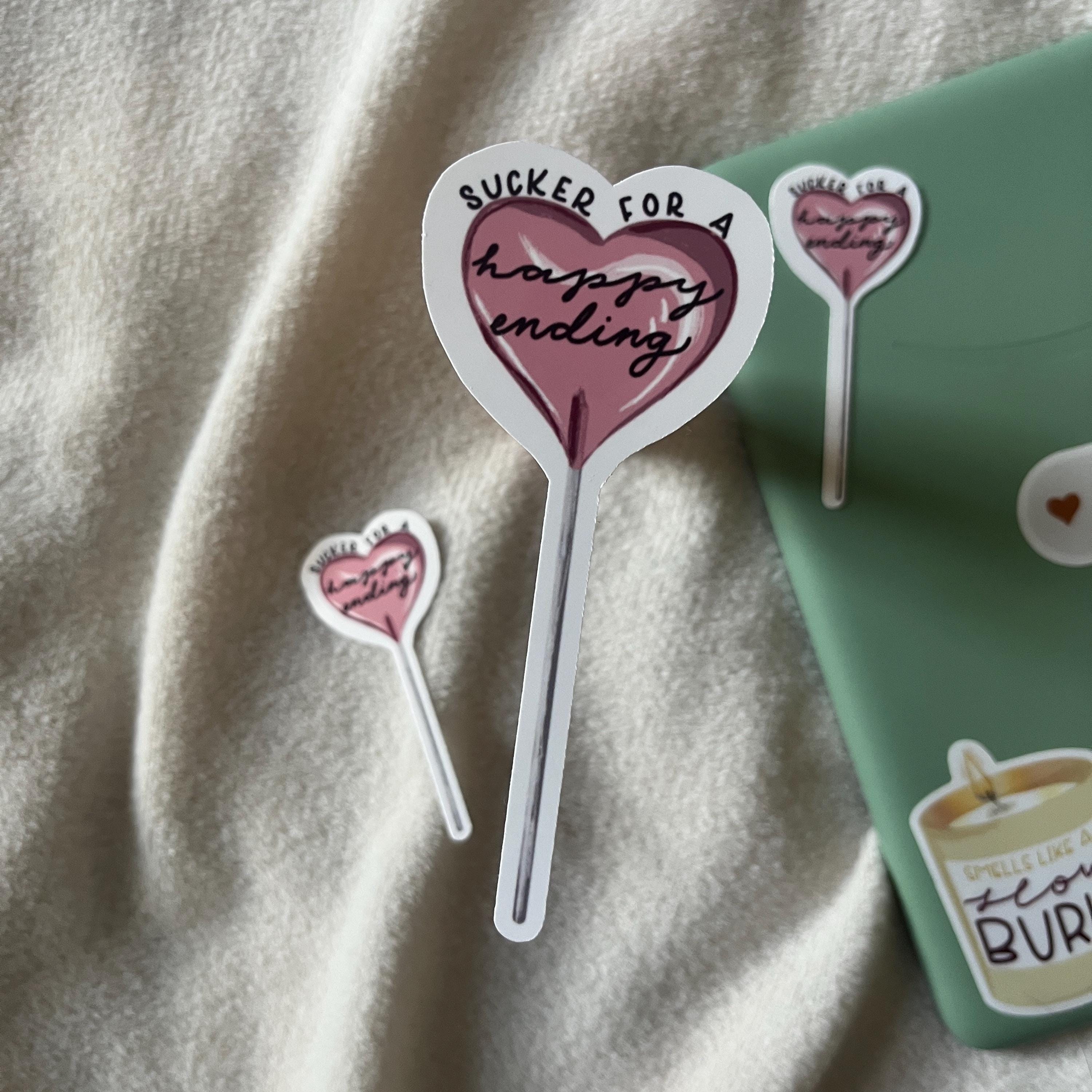 sucker for a happy ending sticker