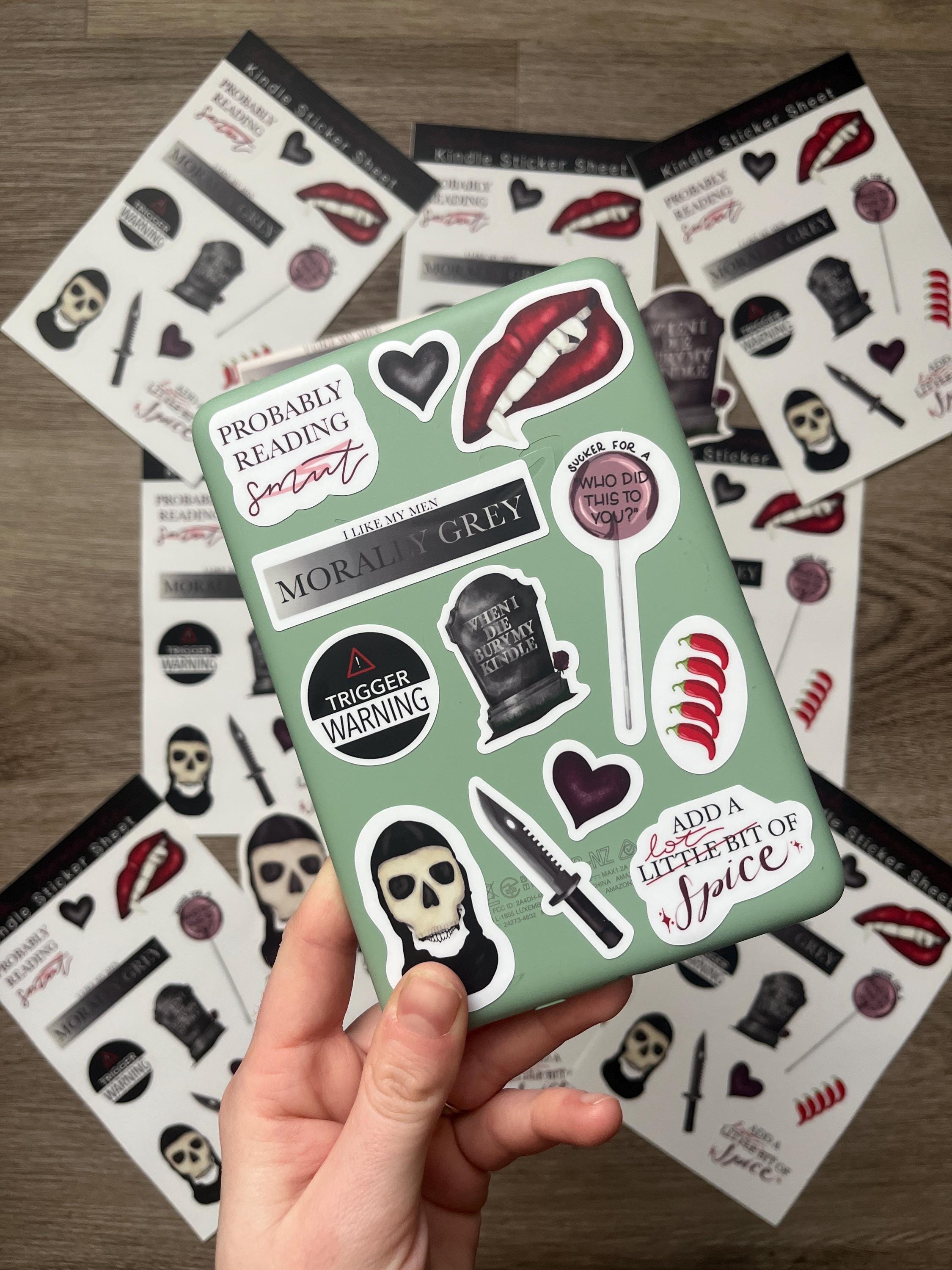 Dark Romance Kindle Sticker Sheet: Spicy Book Decals