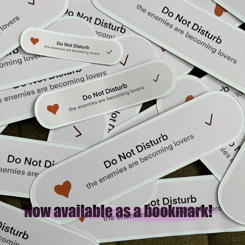 Enemies to lovers sticker (do not disturb)