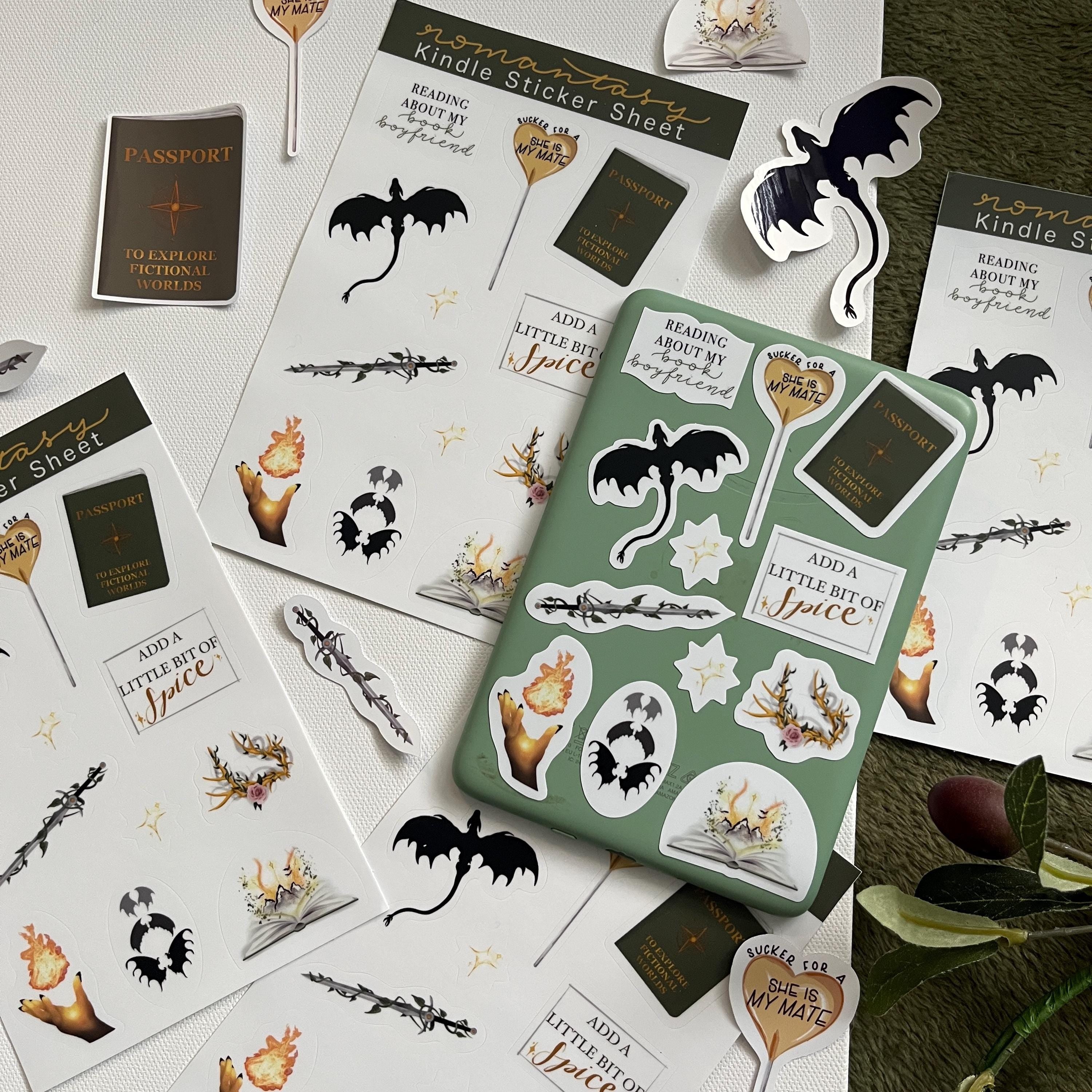 passport to explore fictional worlds sticker