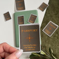 passport to explore fictional worlds sticker