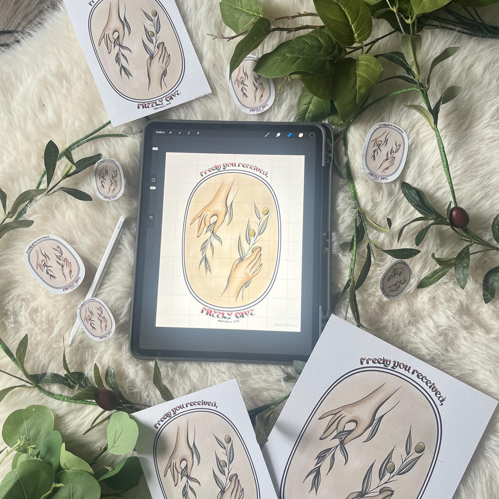 Matthew 10 8 freely you received, freely give sticker
