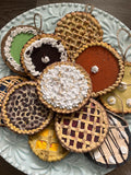 Pie Christmas ornament